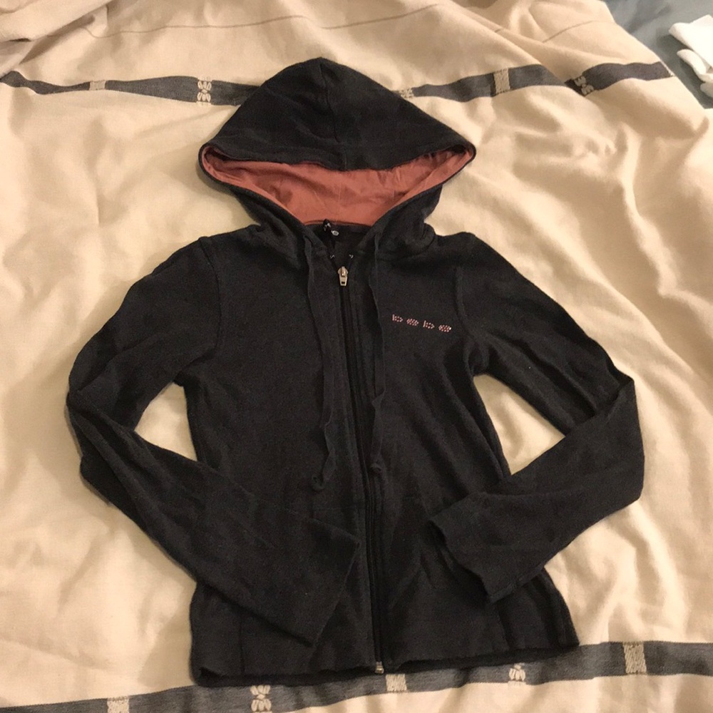 Vintage BEBE Swarovski Crystal logo Hoodie
